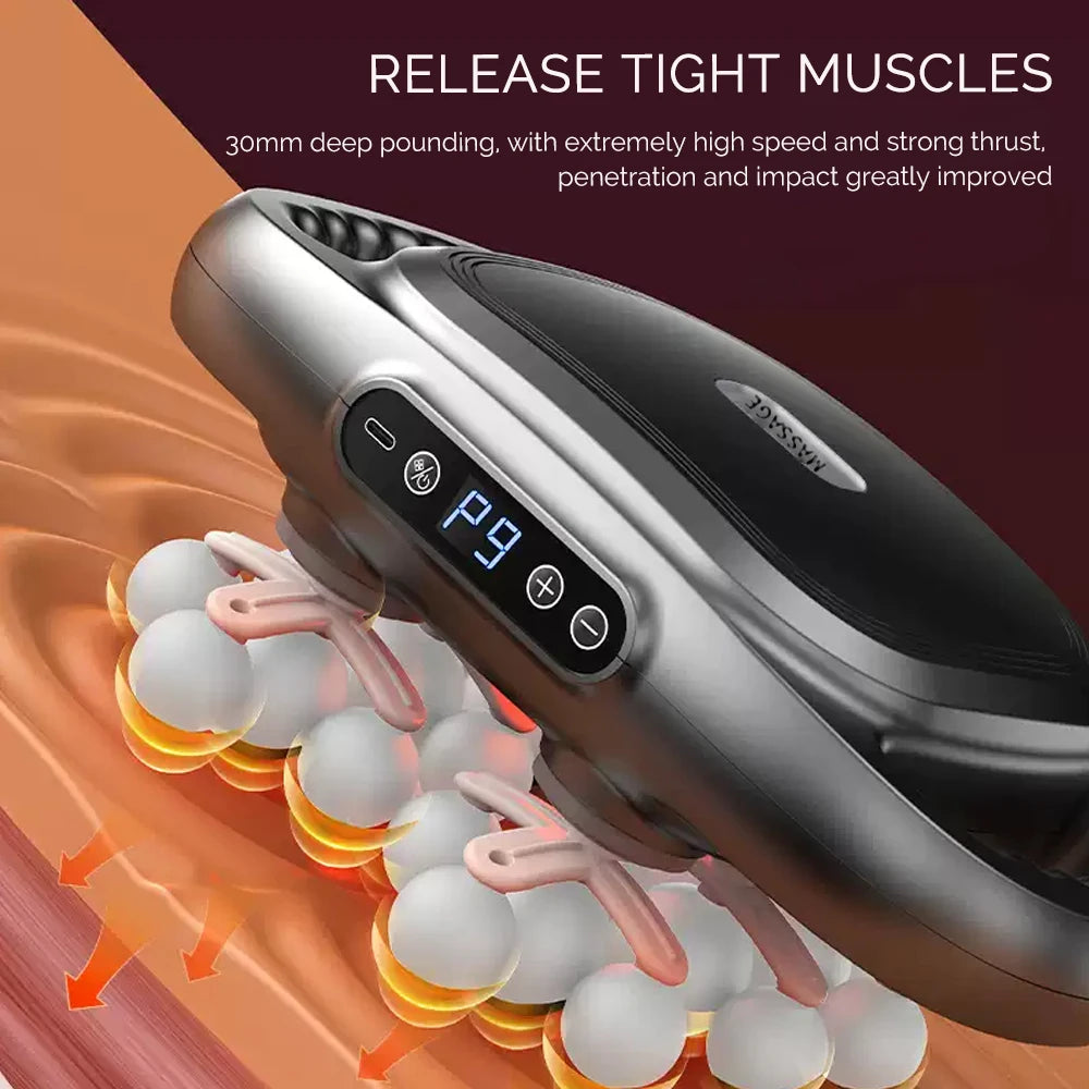 22-Head Fascia Gun High-Frequency Vibration Body Massage Gun Back and Waist Massager Neck Shoulder Massager Muscle