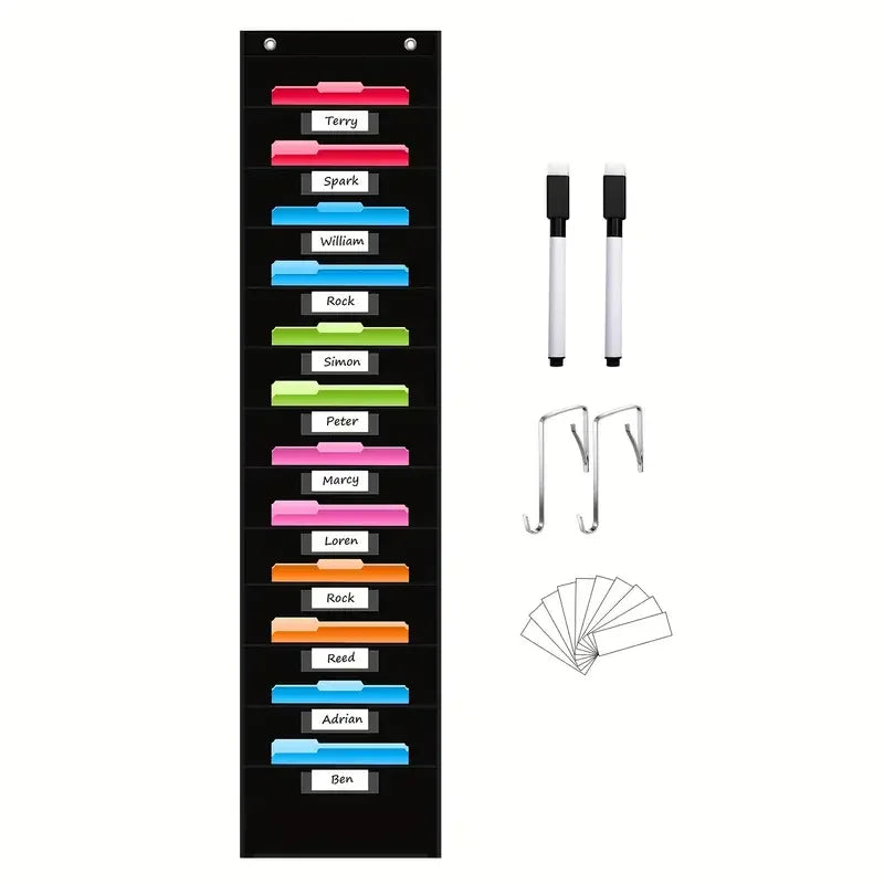 12-pocket-file-storage-chart-wall-mounted-organizer-with-hooks-and-labels-for-office-organization-hanging-pocket-folder-rack
