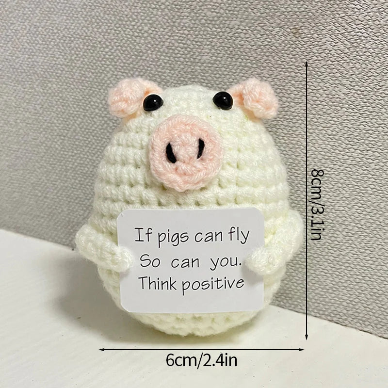 Crochet Positive Potato Desk Accessories Crochet Dolls Funny Gifts Office Interior Home Decor Christmas New Year Gifts