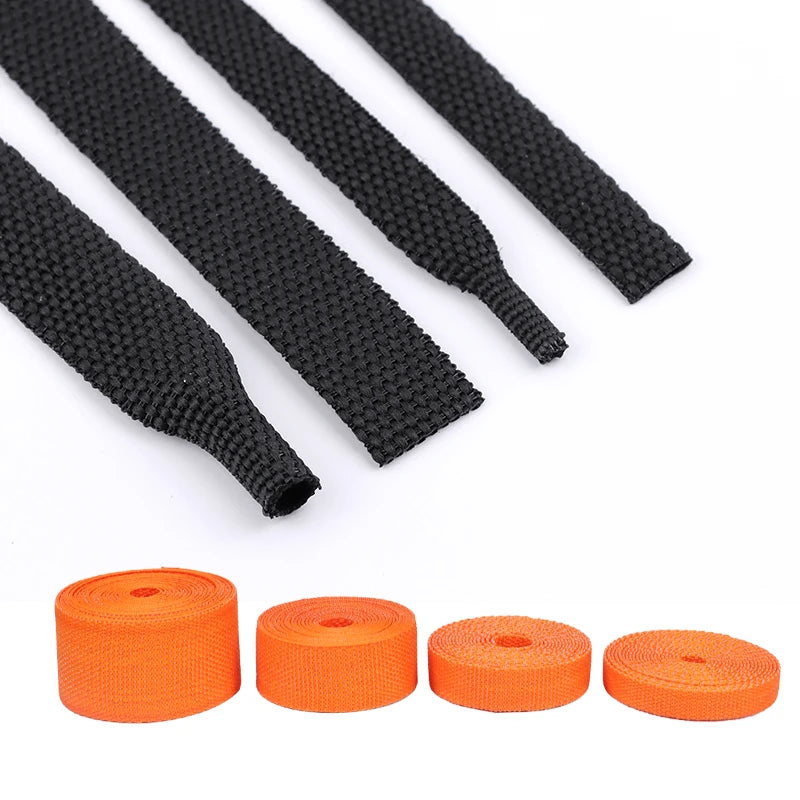 1~50m PET Braided Cable Sleeve Heat Shrink Tube Insulation Flam Retardant Shrinkable Wrap Sheath Wire Protection Cable