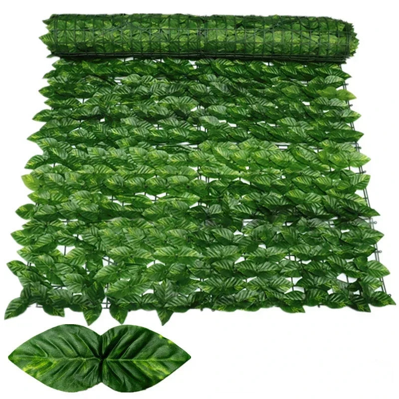 100X300cm Artificial Ivy Fence Plant Grass Wall Panel Faux Green Leaf Hedge Privacy Screen Outdoor Home Garden Balcony