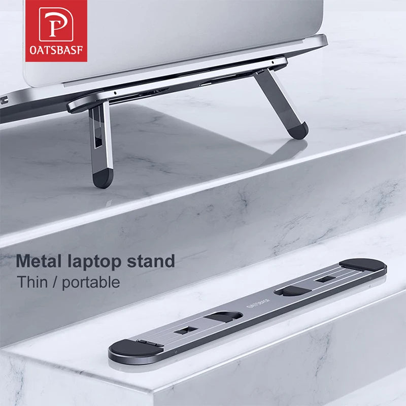 Oatsbasf Laptop Stand For MacBook Air Pro Support Tablet Portable Notebook Stand Mini Riser Foldable Tablet Holder