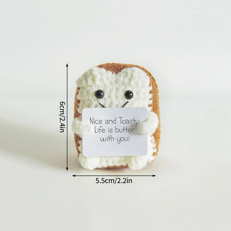 Crochet Positive Potato Desk Accessories Crochet Dolls Funny Gifts Office Interior Home Decor Christmas New Year Gifts