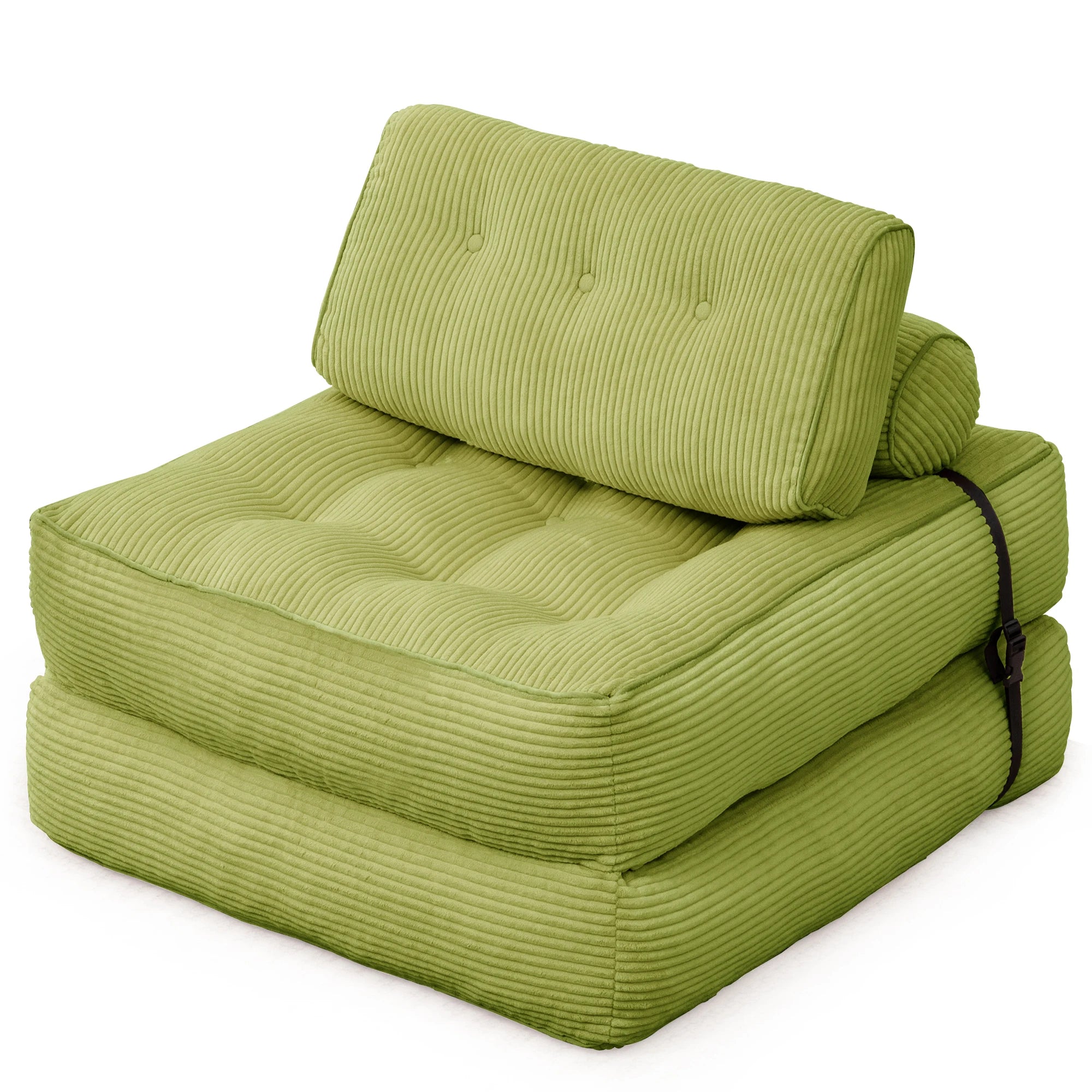 KORSER Convertible Floor Couch for Adult with Pillow Folding Sofa Bed Comfort Floor Sofa Portable Sleeper Chair