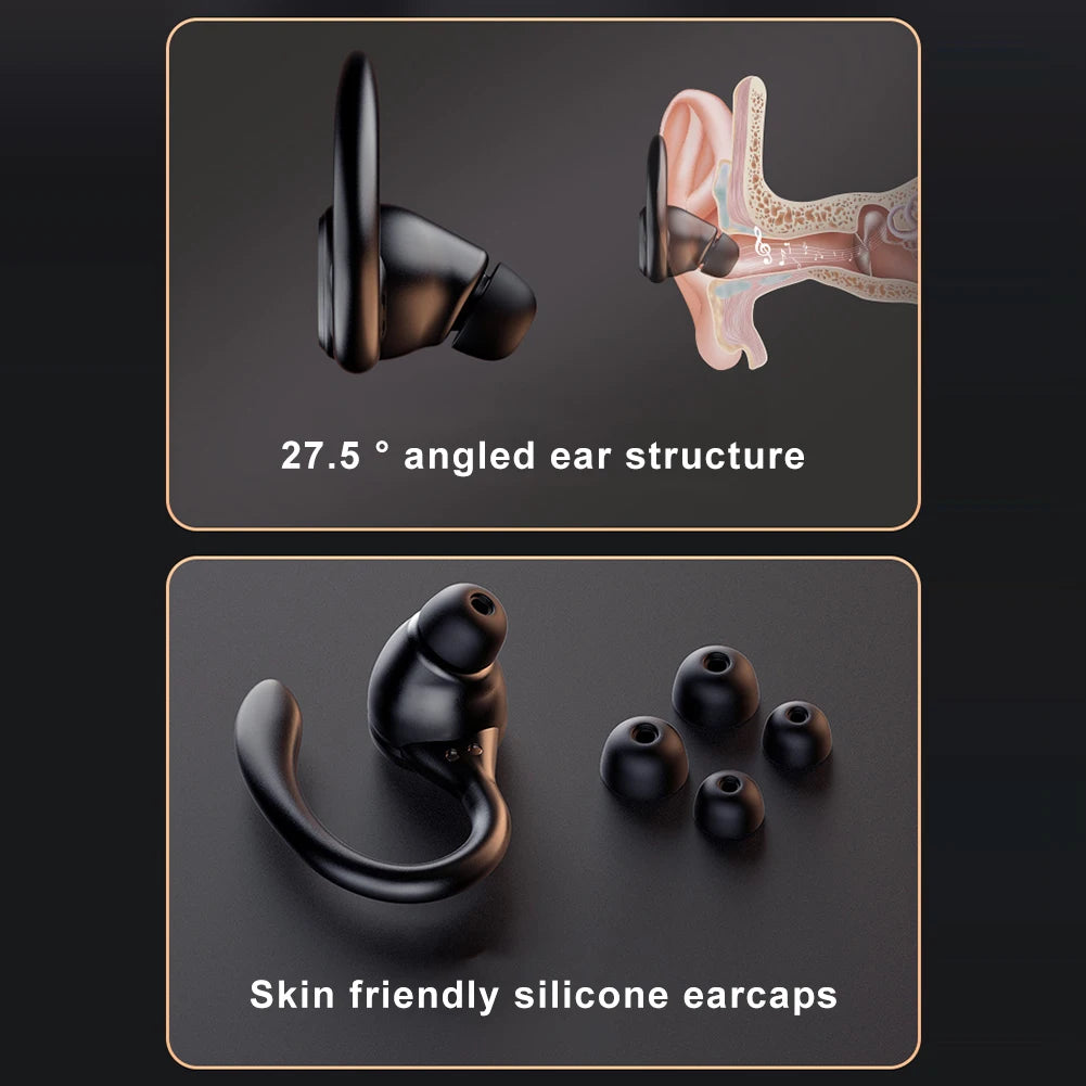 Wireless Headset Ear Hook Noise Reduction TWS Earphones Bluetooth-Compatible5.3 Power Display Comfortable Sports Gaming