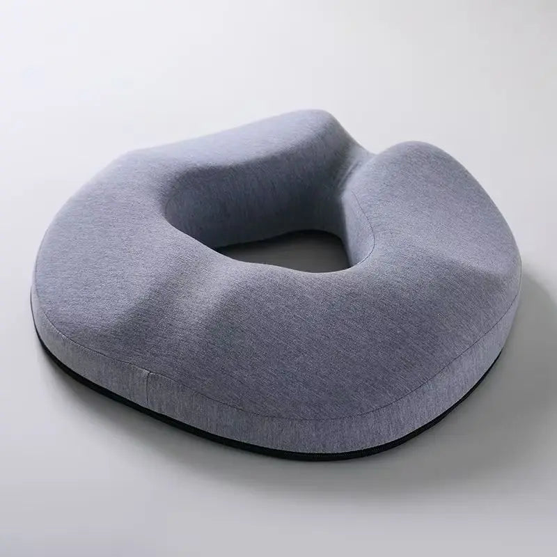 Ergonomic Memory Foam Donut Seat Cushion,Office Comfort Pillow for Cailbone Pain Bed Sores Hemorrhoids Sciatica - Light