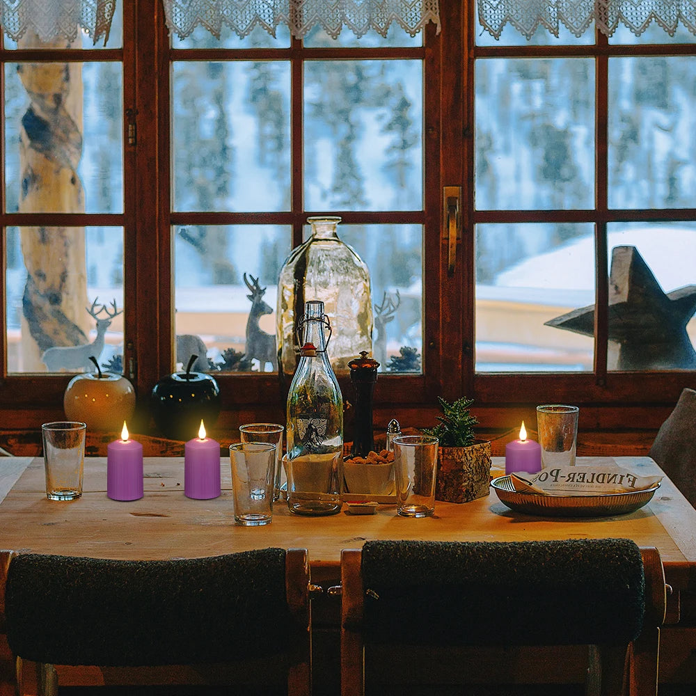 Led Candles Battery-operated Tea Light Timer Remote With Flickering Flames Led Light Christmas Home Decoration Advent