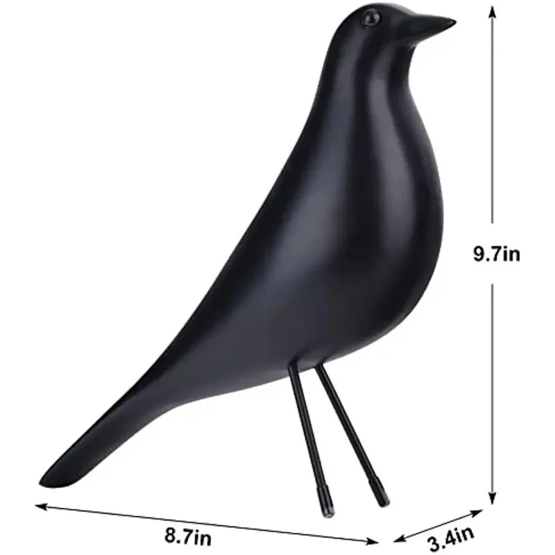 1pc Bird Figurine Resin Bird Statue Sculpture Modern Minimalist Bird Decorative Ornaments for Living Room Bedroom