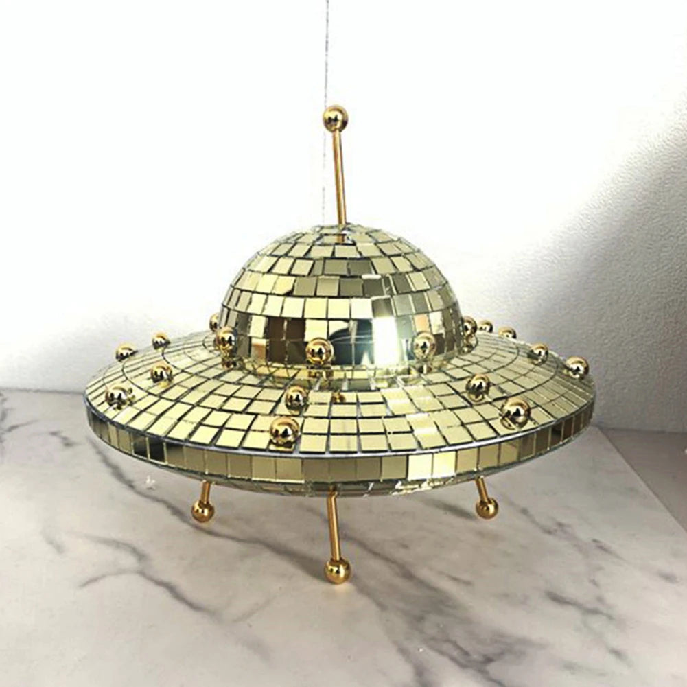 UFO Space World Desk Ornaments Creative Desk Living Room Ornament Art Crafts Funny Home Decor Multipurpose Halloween