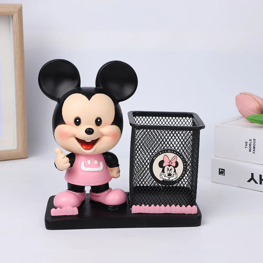 Licensed by Disney Stitch Pen Holder-Official Desktop Organizer With Storage Pockets Kawaii Study Gift For Graduation &