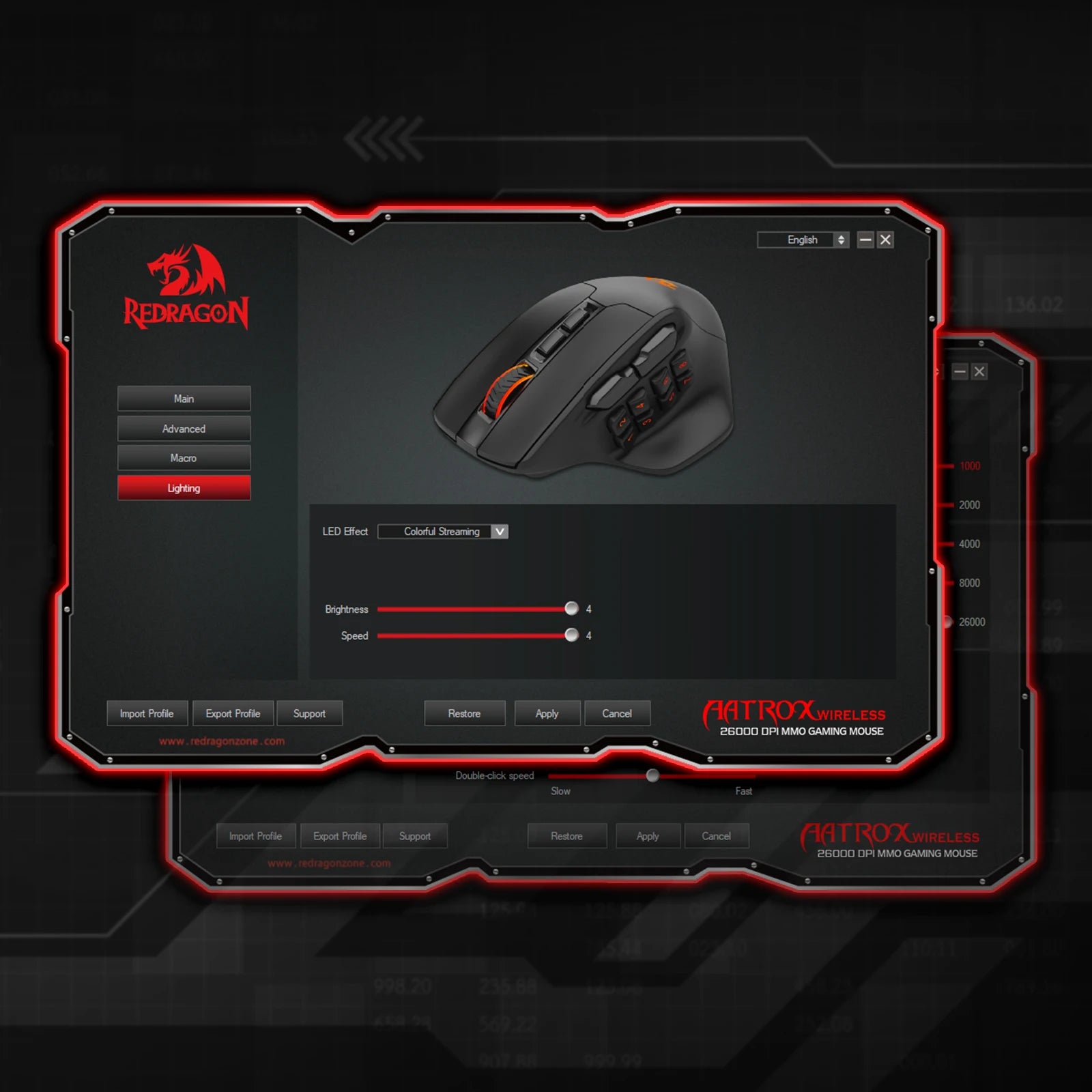 Redragon M811 PRO Wireless MMO Gaming Mouse 15 Programmable Buttons RGB Gamer Mouse 10 Side Macro Keys