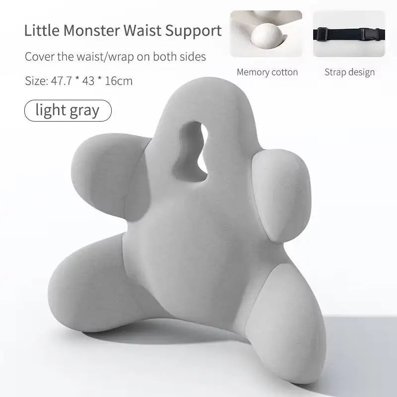 Memory Foam Office Lumbar Support Back Rest Cushion Pillow For Car Chair Relieve Back Pain Car Seat Waist Cushion Soft