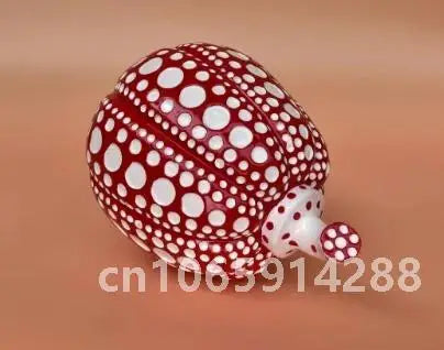 Kusama Yayoi Pumpkin Statue Japanese Art Wave Point Pumpkin Sculpture Morden Resin Crafts Office Home Interior Decor