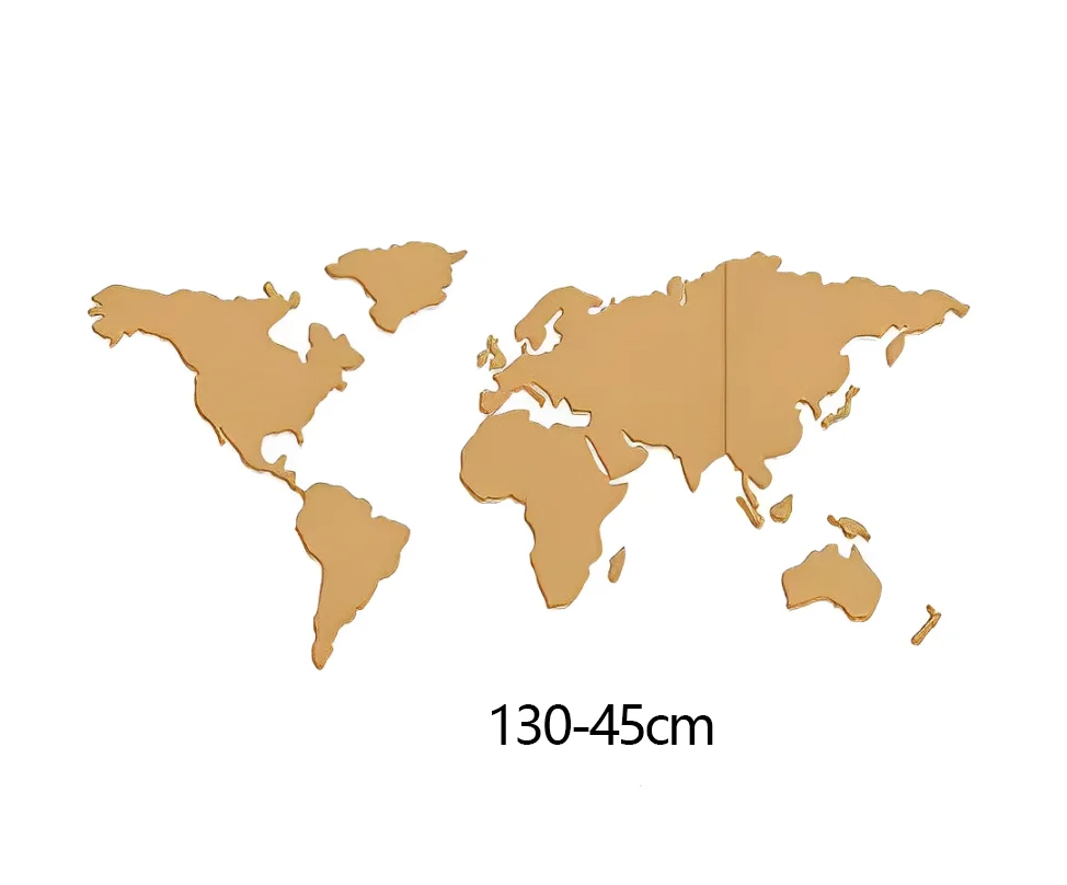 Aqumotic Cork World Map Travel Message Board World-Map for DIY Decoration Wood Phellem Room Home Office Decoration Wall