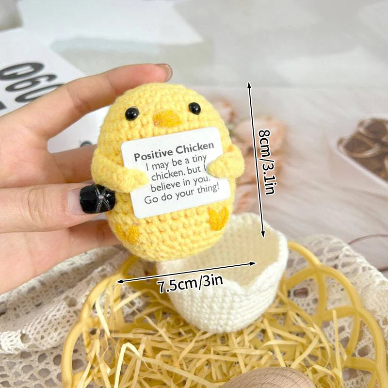 Crochet Positive Potato Desk Accessories Crochet Dolls Funny Gifts Office Interior Home Decor Christmas New Year Gifts