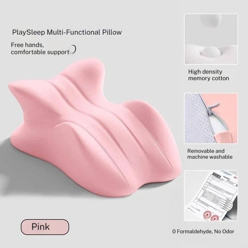 Couples Butt Cushion Adults Sitting Lying Bed Waist Cushion Memory Foam Office Chair Washable Backrest & Lumbar Support