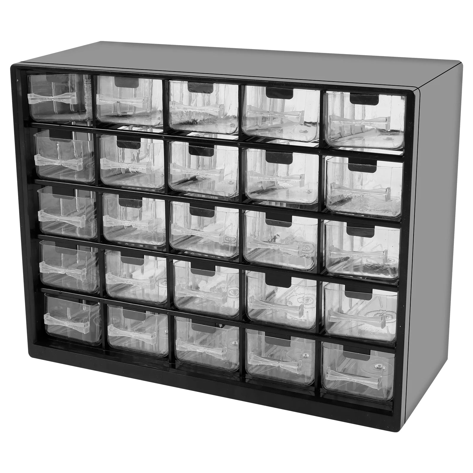 25 Drawer Plastic Drawer Storage Cabinet Storage Hardware and Craft Cabinet with 50 Removable Dividers for Bead Lego