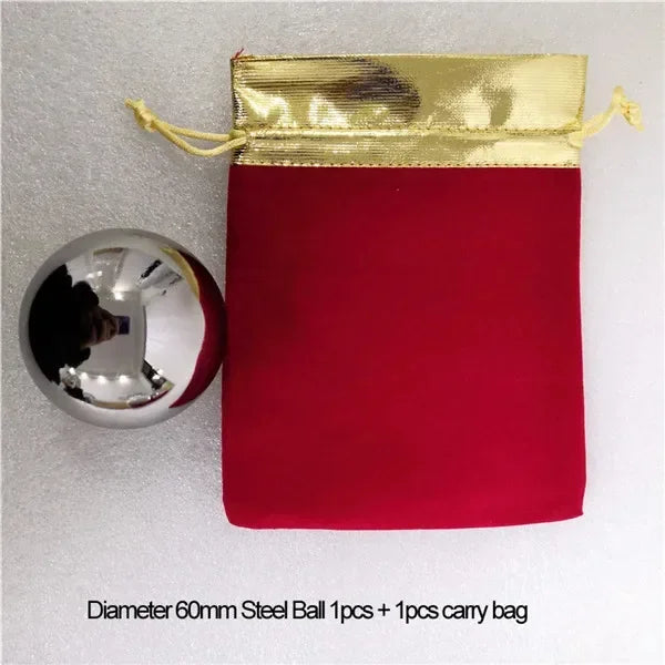 Solid diameter 50mm or 60mm Hand Massage Exersice steel ball Stress Relief fitness health Massage Balls Baoding iron