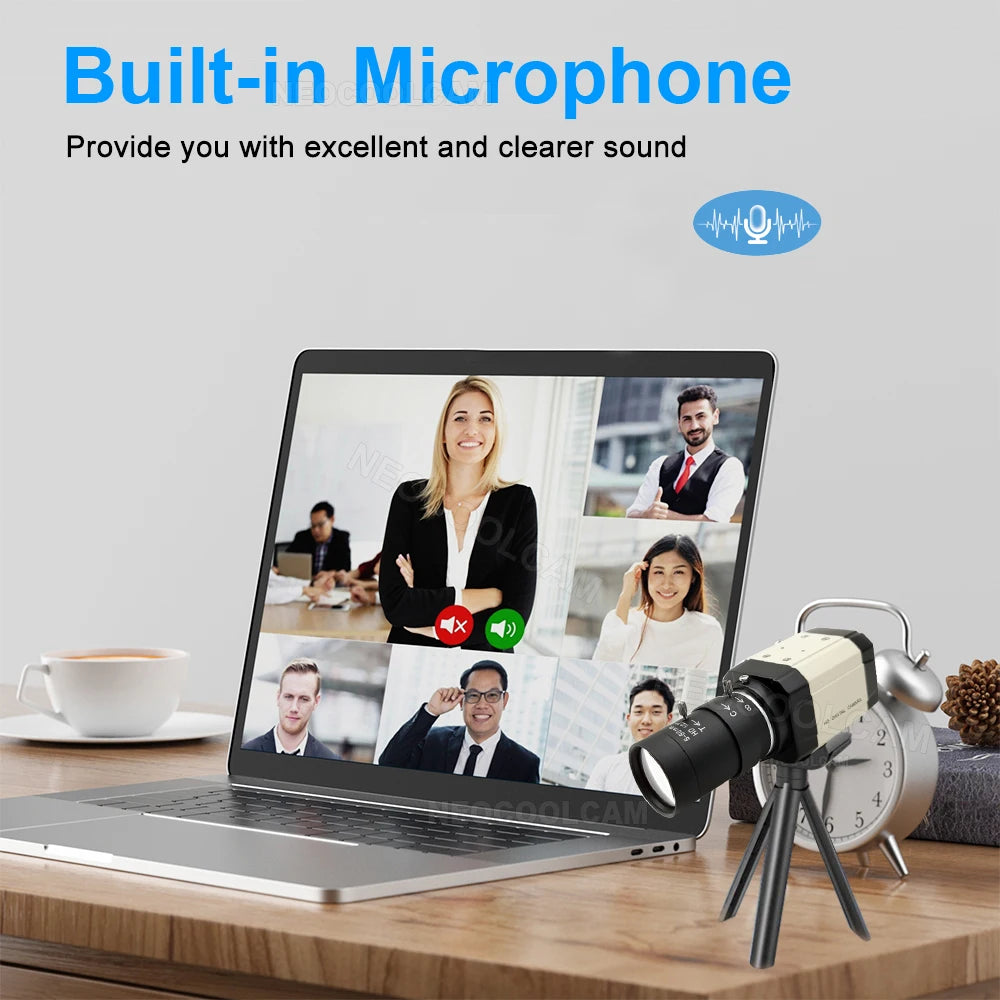 Industrial 30fps 2K USB Webcam Built In Microphone With CS 5-50mm/2.8-12mm Manual zoom Lens 4K Usb Camera OTG UVC Plug