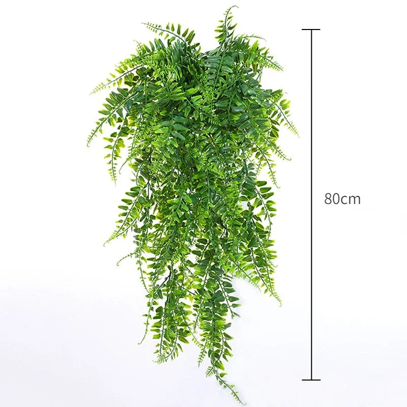 90cm Artificial Plant Vine Home Decoration Hanging Plastic Leaf Grass Garland Outdoor Wedding Party Decorations Fake