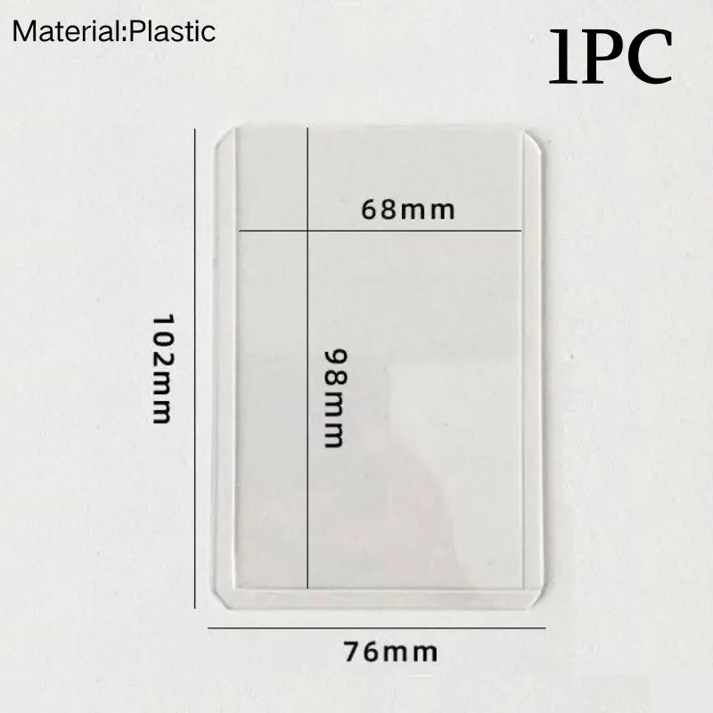 INS Transparent Candy Bag Badge Holder Korean Photocard Holder Display Bag Pendant Idol Photo Card Protective Cover