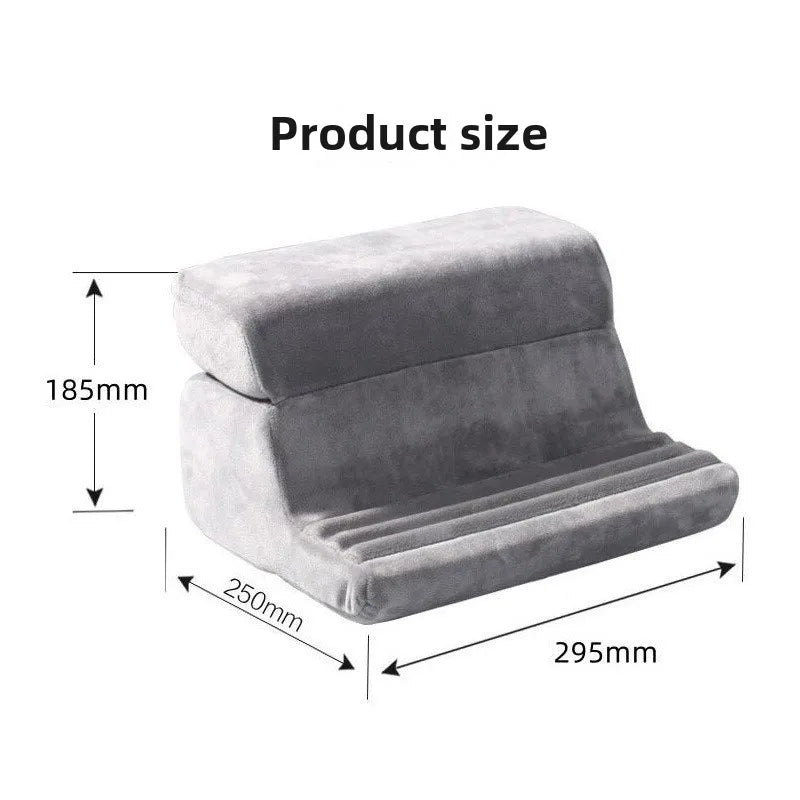 Ergonomic Tablet Stand Pillow for Comfortable Hands-free Reading and Watching TV in Bed