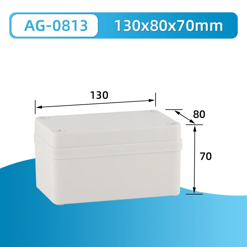 Outdoor waterproof power box ABS plastic IP67 electric control box DIY indoor wire shell connection cable branch