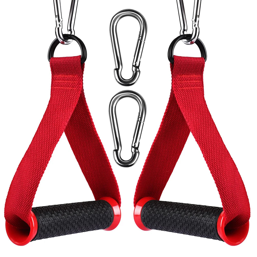 Heavy Duty Exercise Handles Cable Attachment Gym Resistance Bands Handles Anti-slip Grip Pilates Yoga Strength Trainer