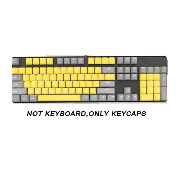 104pcs ABS Universal Mechanical Keyboard Keycaps Ergonomic Blank Keycaps For Cherry MX Keyboard Replacement OEM Backlit