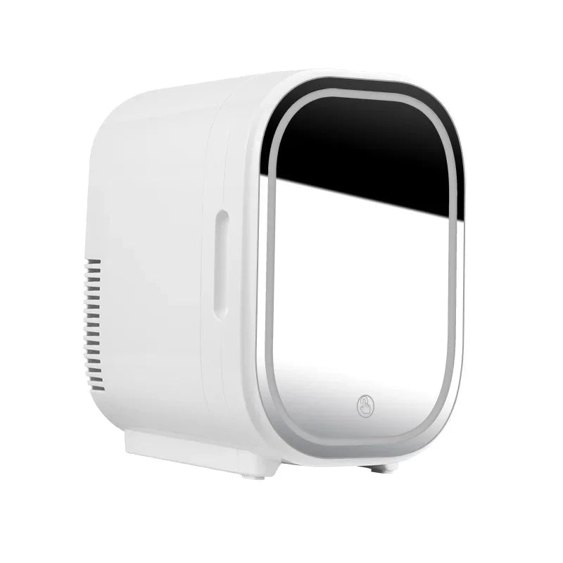 8L Mini Beauty Cosmetics Storage Refrigerator Mirror Car And Household Dormitory Office Fruit Beverage Breast Milk Cold