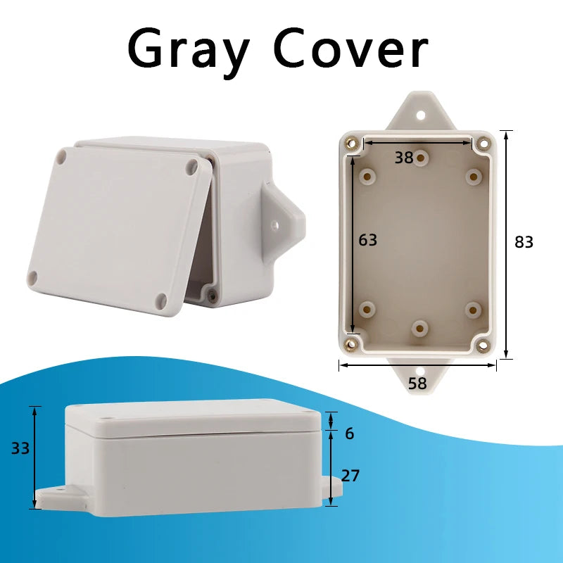 F-type outdoor waterproof junction box - waterproof box for outdoor monitoring - plastic power connection terminal