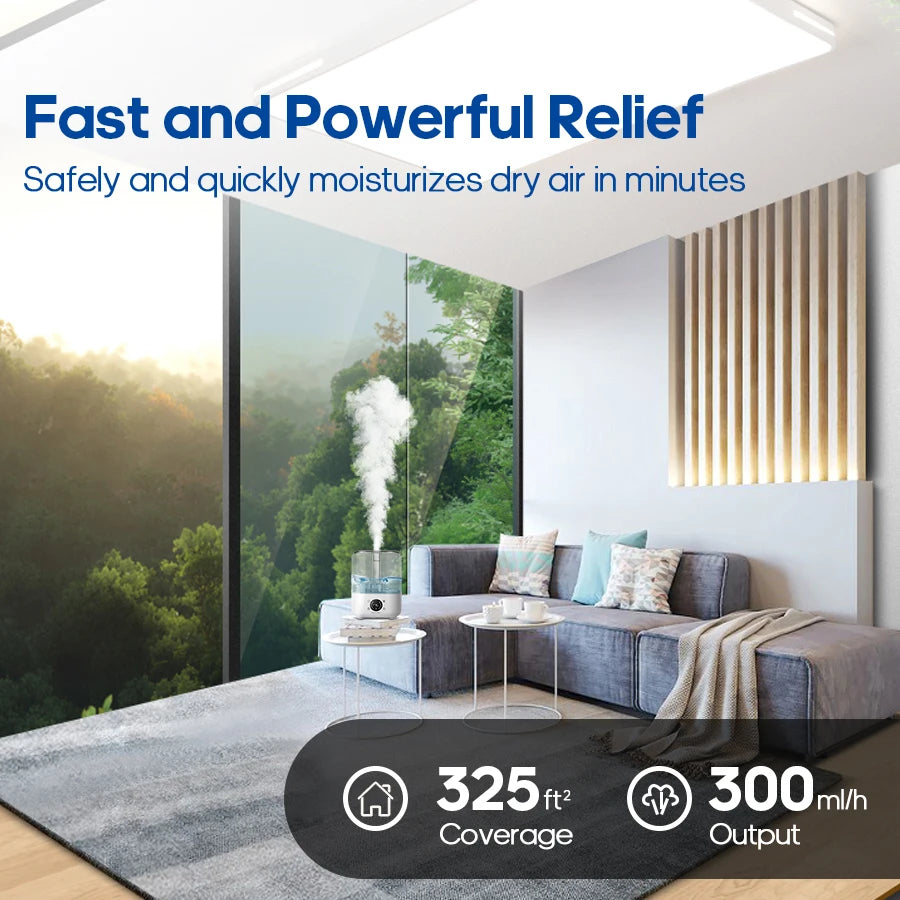 5L Air Humidifier Professional Large Capacity Home Air Humidifiers Ultrasonic Water Mist Diffuser Kinscoter Brand