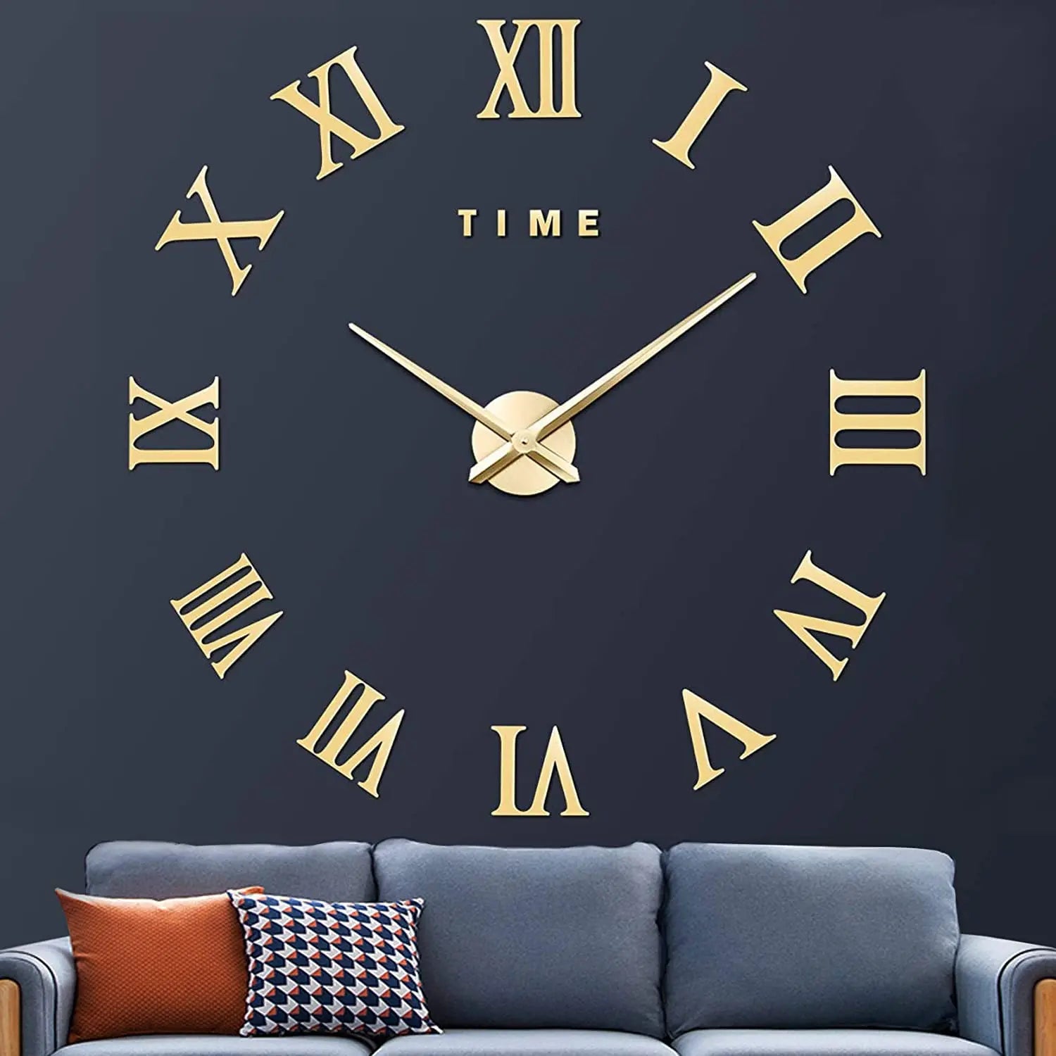 Large 3D Wall Clock Luminous Classic Wall Clocks DIY Digital Clock Wall Watches Stickers Silent Clock for Home Living