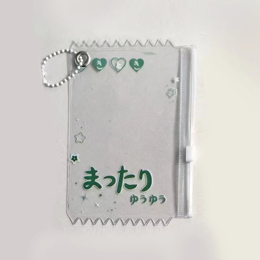 INS Transparent Candy Bag Badge Holder Korean Photocard Holder Display Bag Pendant Idol Photo Card Protective Cover