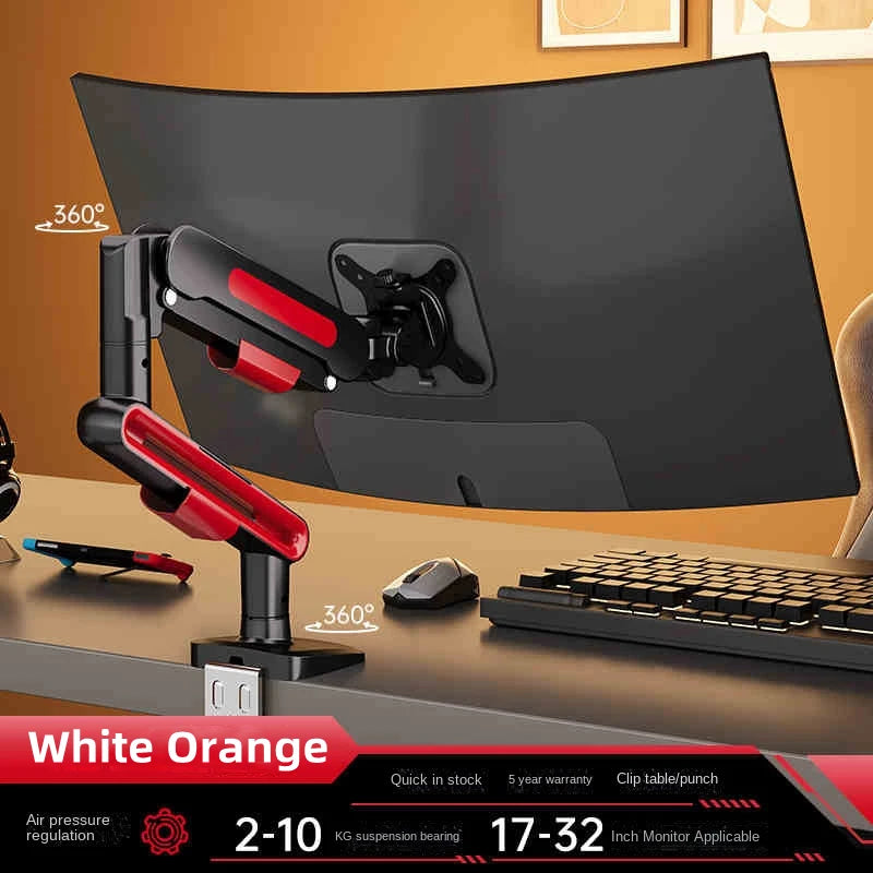 New Desktop Monitor Mount Bracket for 13 to 32 Inch LCD Screens Rotating Mechanical Arm Lift Base Desktop TV Screen