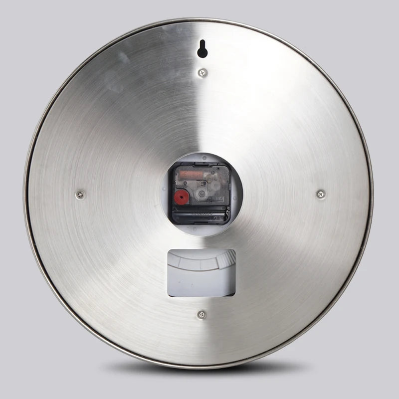 34cm Luxury Creative Wall Clock Modern Metal Design Art Wall Clock Home Large Digital Luminescent Bedroom Decoration