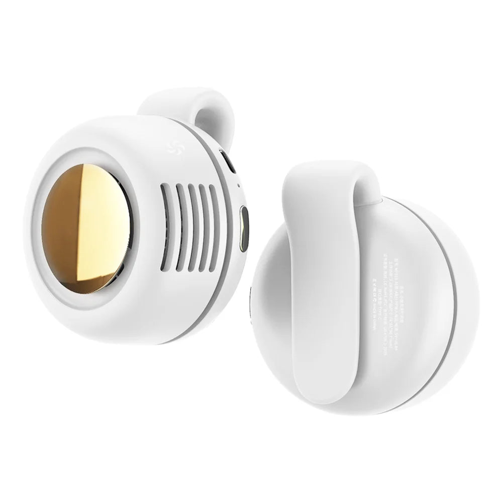 Mini Clip Waist Fan 900mAh Rechargeable Battery Electric Fan Outdoor Camping Personal Body Fan Summer Cooling Air