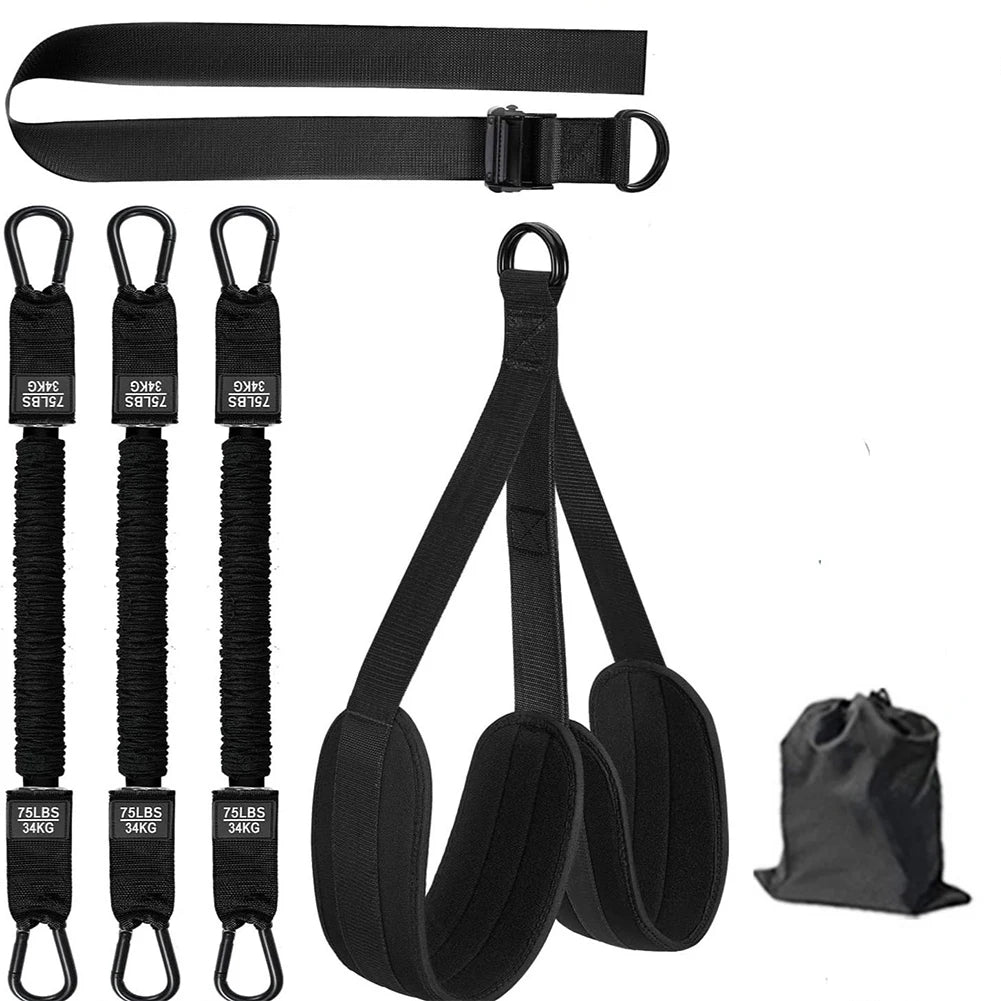 Pilates Bar Kit W/ Resistance Band Multifunctional Pull Up Assistance Band Yoga Pilates Stick Set for Home Gym Strength