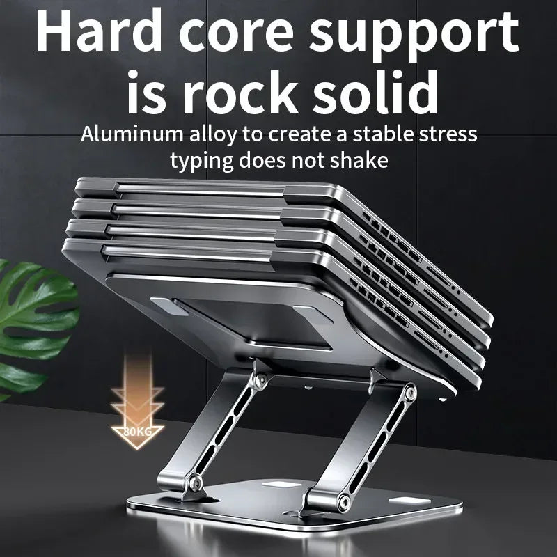 Phone Tablet Stand Adjustable Aluminum Alloy laptop Tablet up to 17 ’Laptop Portable Folding stand Cooling stand support