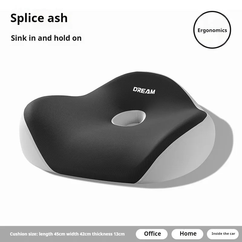 Memory Foam Office Chair Seat Cushion Posture Corrector Long Hours Sitting Comfortable Donut Pillow Height Enhancer