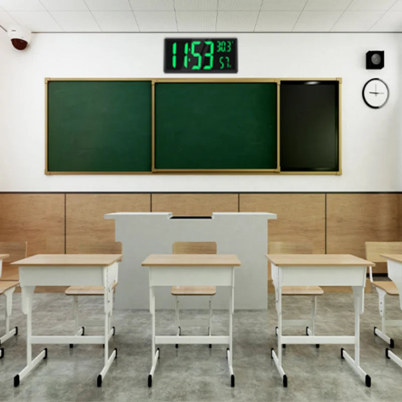 1PC Super Large Screen Wall mount clock hanging stand optional BIG BOWL Clock Living room LED digital clock for home