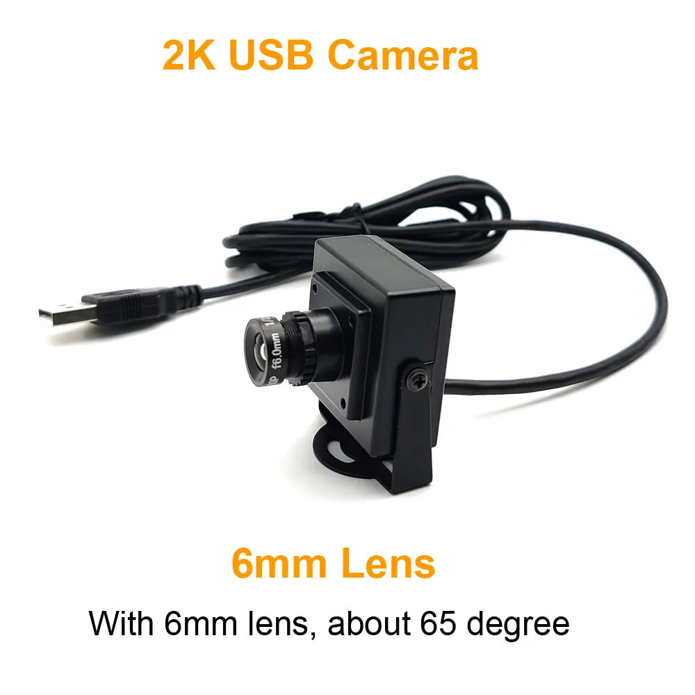 2K HD PC Webcam 2560x1440 Mjpeg Plug And Play Online Video Conferences Live Broadcasts UVC USB Computer Camera - 6mm 2K