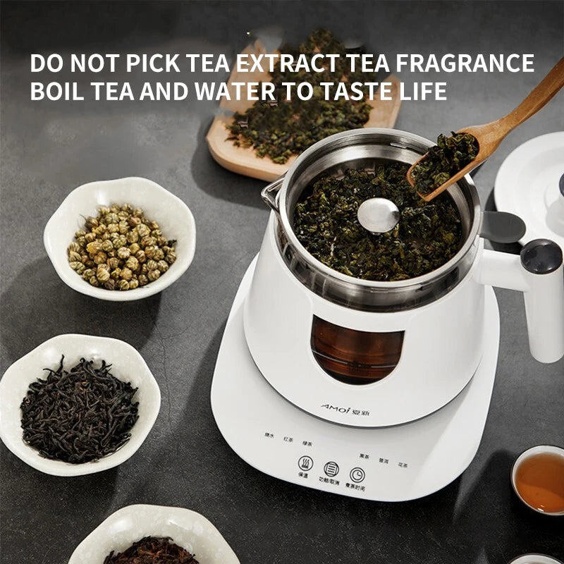 Tea maker black tea brewing health preservation glass fully automatic steam electric tea pot boiling water electric