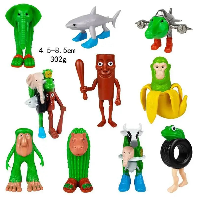 Italian Brainrot AI Animals Tung Tung Tung Sahur Figure Tralalelo Tralala Figurine Doll Toy Desk Decoration Model