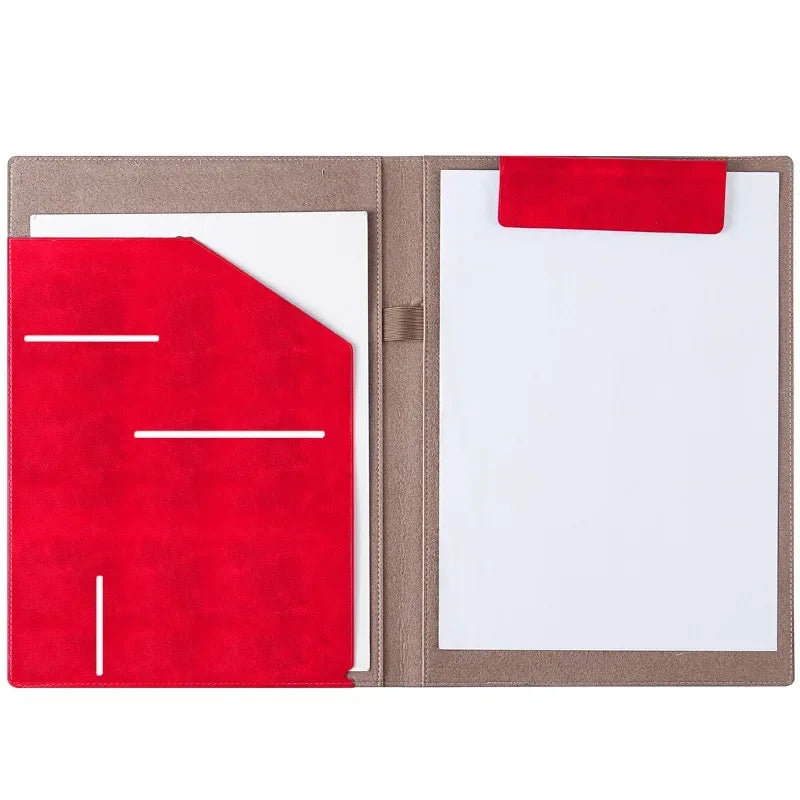A4 folder file storage office ticket storage business leather official documents sales manager folder contract sign