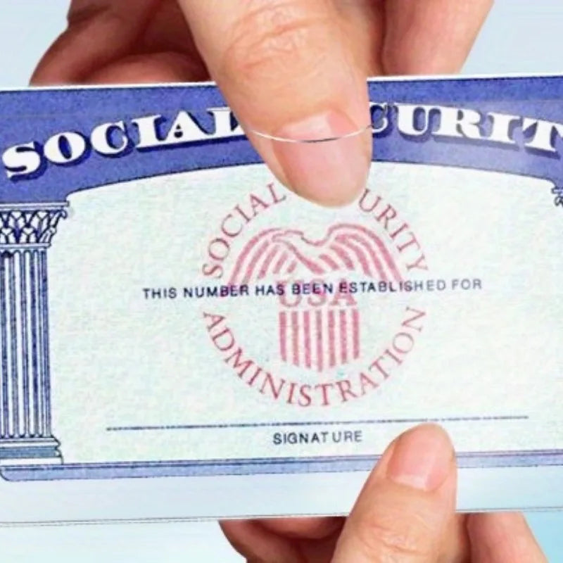 Social Security Card Holder – PVC Material Waterproof Durable Scratch Protection Portable - Clear / United States
