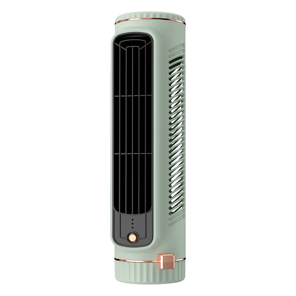 Desk Tower Fan USB Rechargeable 3 Speeds Quiet Air Cooler Summer Ventilation Fan Desktop Cooling Fan for Outdoor