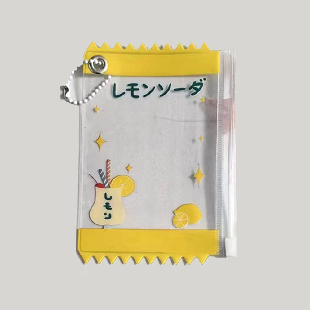 INS Transparent Candy Bag Badge Holder Korean Photocard Holder Display Bag Pendant Idol Photo Card Protective Cover