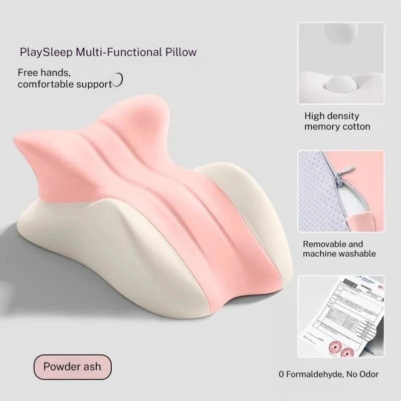 Couples Butt Cushion Adults Sitting Lying Bed Waist Cushion Memory Foam Office Chair Washable Backrest & Lumbar Support