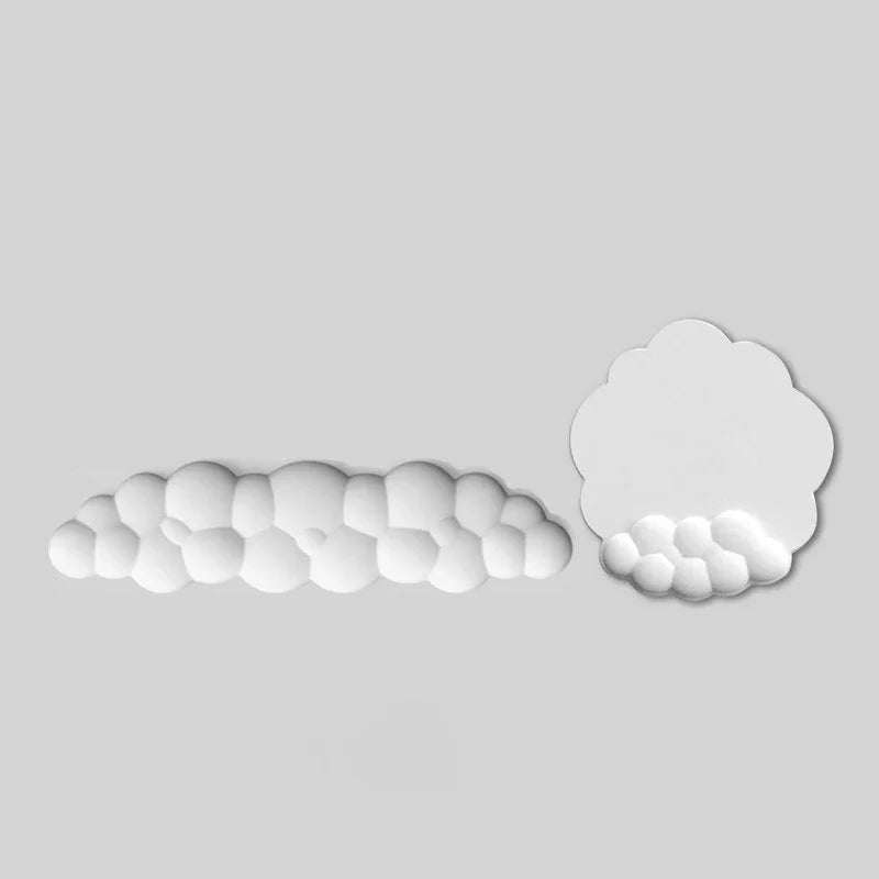 Cloud Wrist Rest Keyboard Memory Foam Mouse Mat Anti-slip Keyboard Handle Support MousePad Set Ergonomic Cloud Wrist